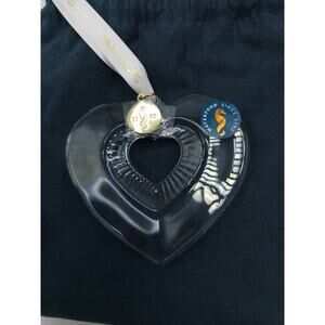 Waterford Crystal Heart Ornament Decoration Made in Slovenia 1059672